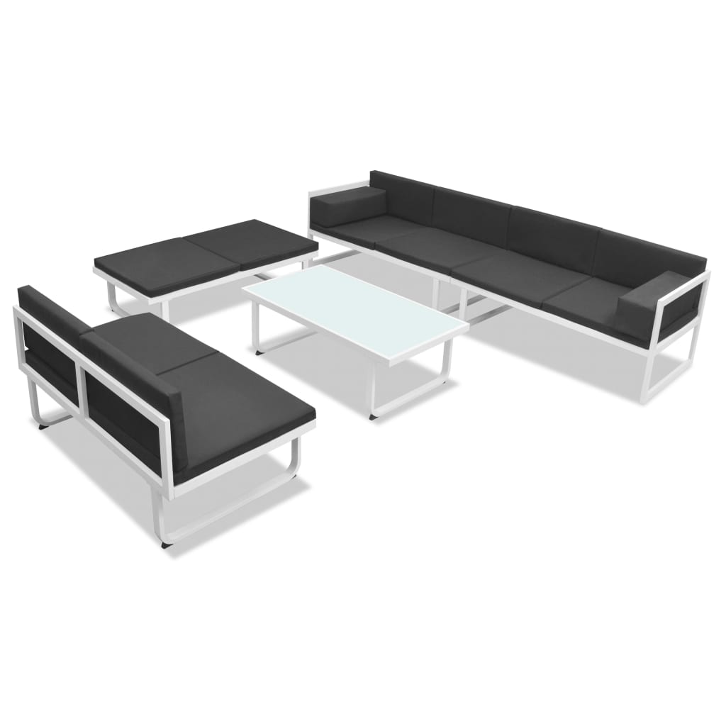 Salon de jardin en aluminium haut de gamme 7 places | Ravello