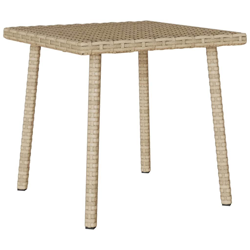 Table d'appoint de jardin design en résine tressée | Pavia