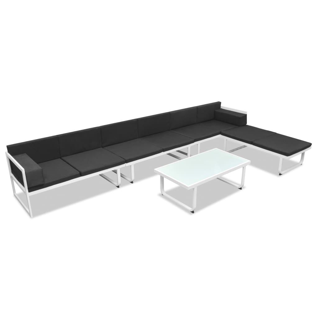 Salon de jardin en aluminium haut de gamme 7 places | Ravello