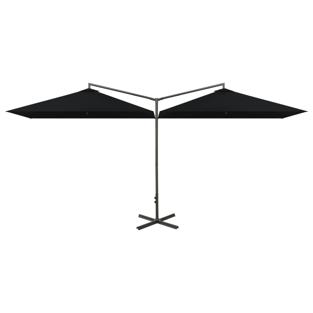 Parasol déporté double grand format 6x3 m | Marin