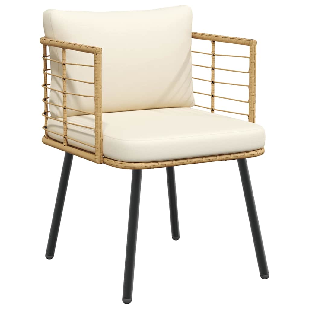 Chaise de jardin en résine tressée avec coussins | Livorno