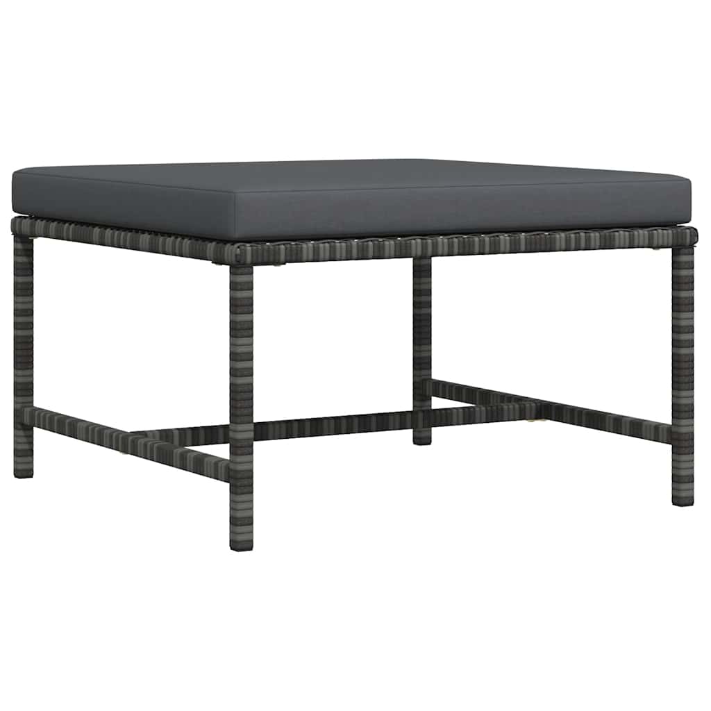 Pouf de salon de jardin en résine tressée | Vicenza