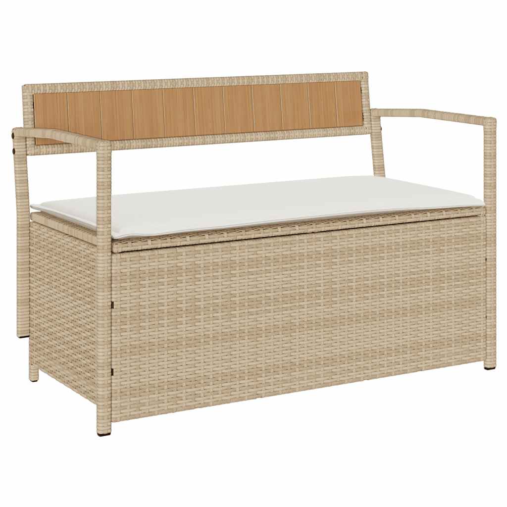Banc coffre de rangement extérieur avec coussin d'assise | Pescara