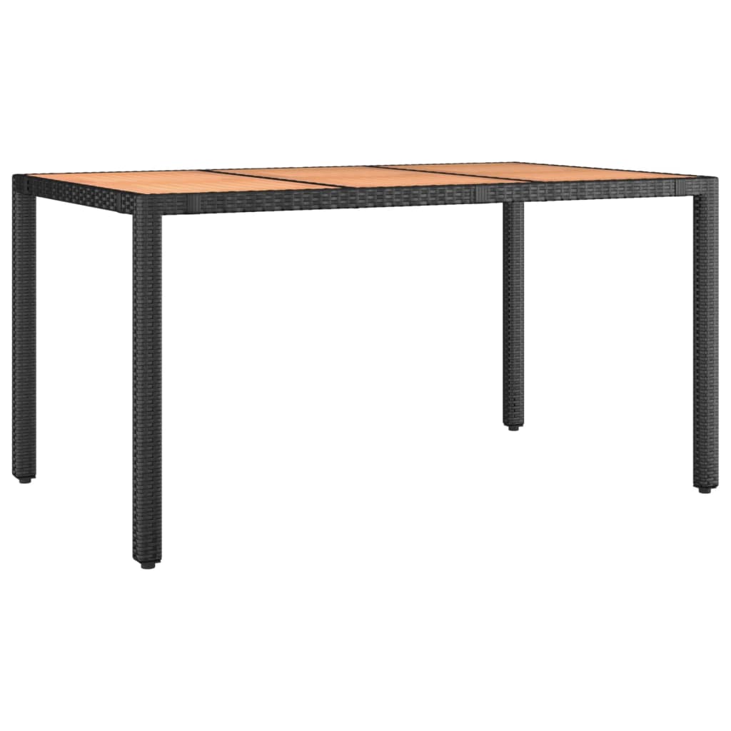 Table de jardin rectangulaire en résine et bois | Bellagio