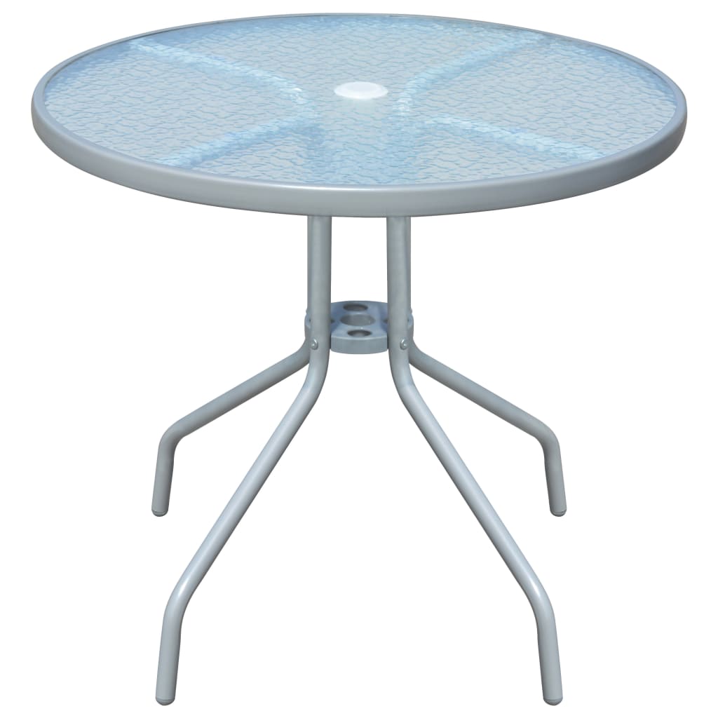 Table de jardin ronde style bistrot en verre | Messina
