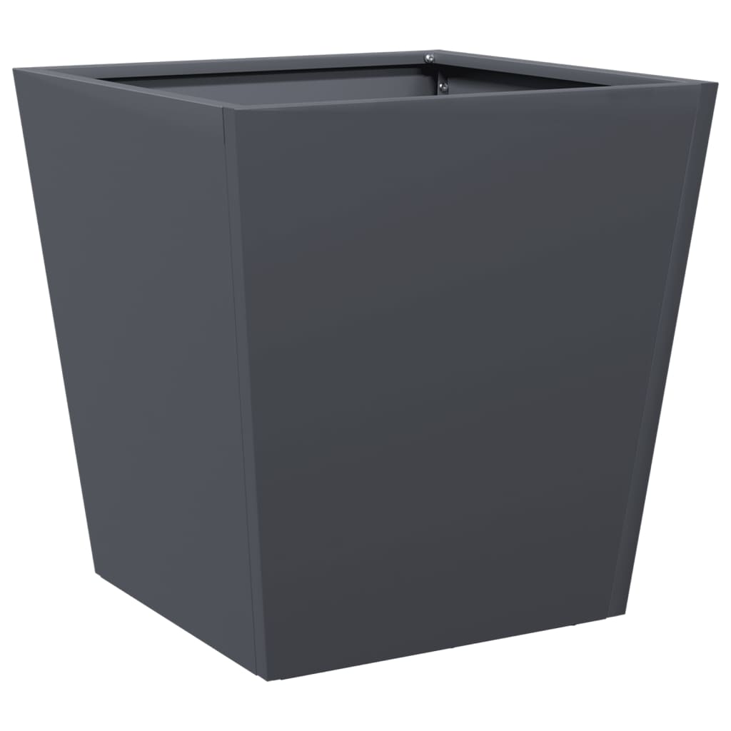 Grand pot de fleur cube en métal design | Medici