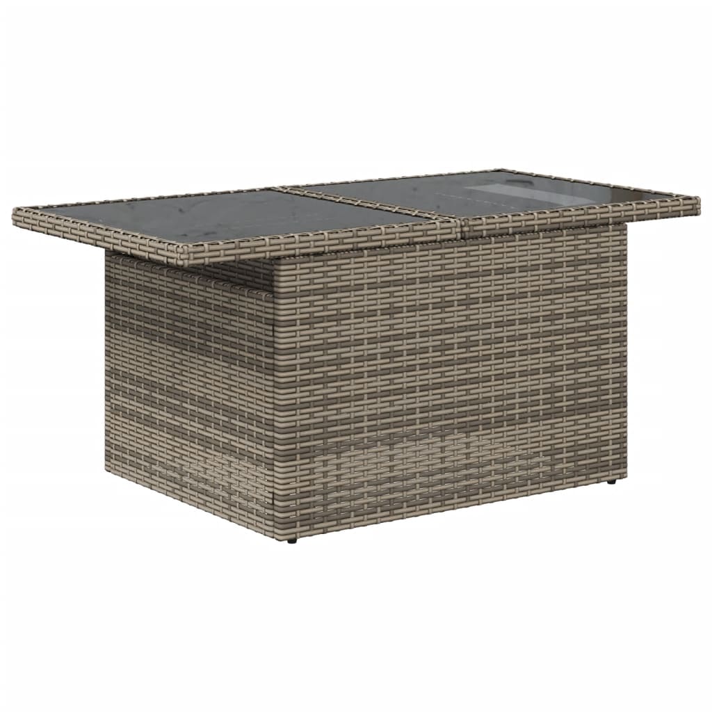 Table de jardin rectangulaire en résine et bois d'acacia | Pisa