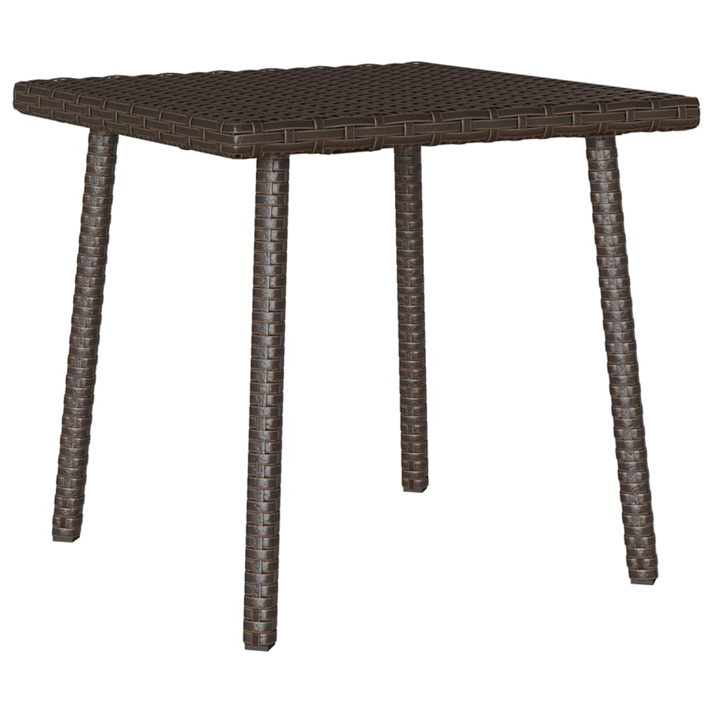 Table d'appoint de jardin design en résine tressée | Pavia