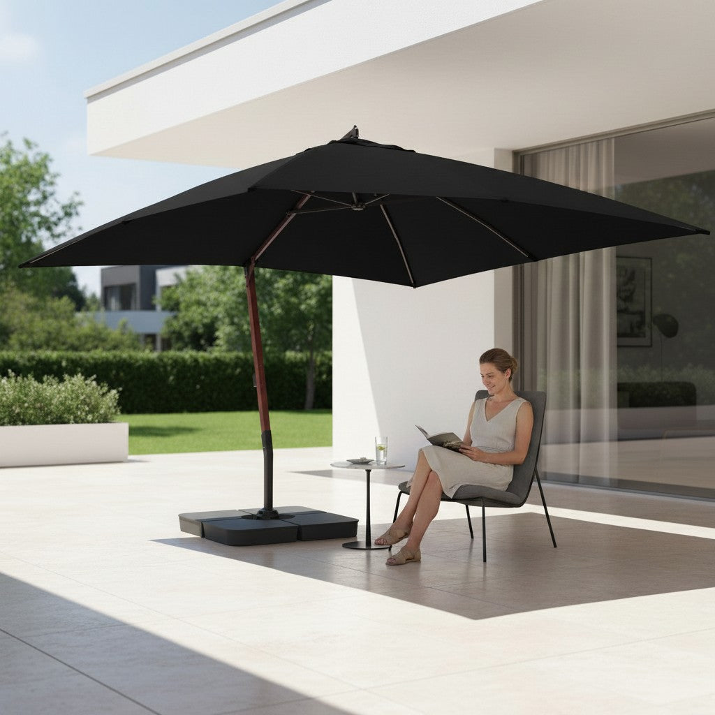 Dalles de lestage pour parasol déporté à pied en croix | Ghibli