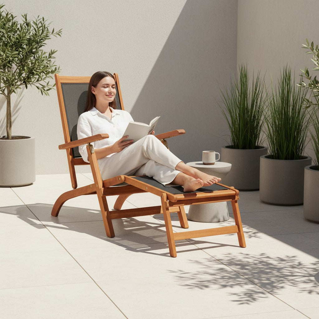 Chilienne en bois d'acacia massif pliable | Chili