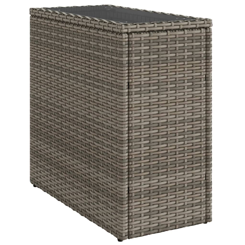 Table d'appoint de jardin design en résine, bois ou verre | Salerno