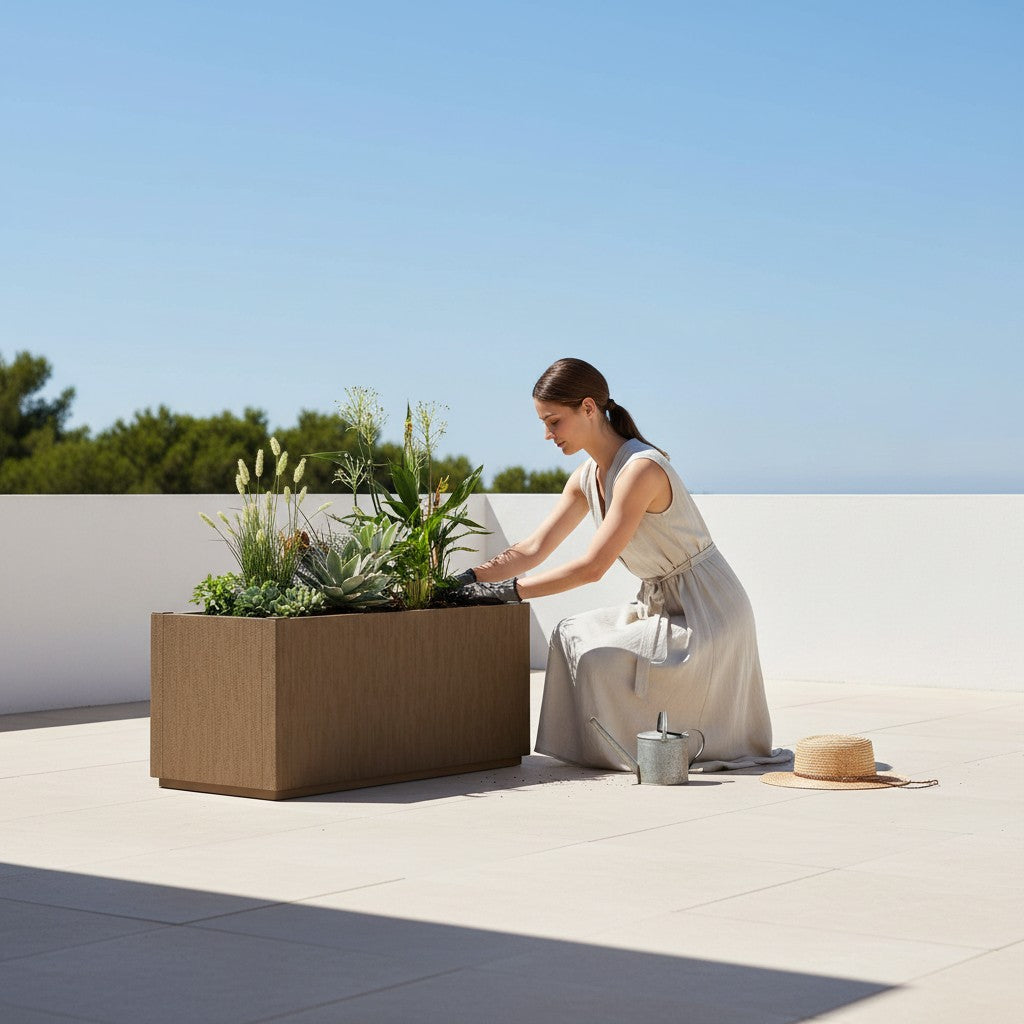 Grand pot de fleur extérieur 80cm | Ragusa