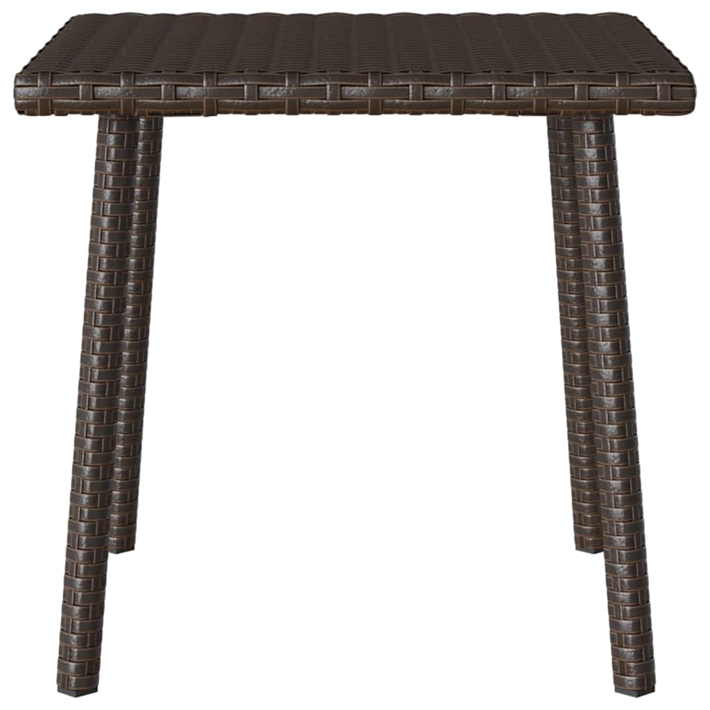 Table d'appoint de jardin design en résine tressée | Pavia