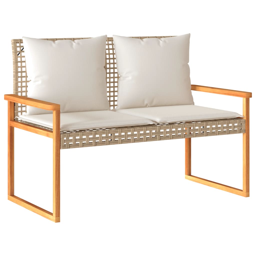 Salon de jardin design en bois d'acacia et résine tressée | Merano