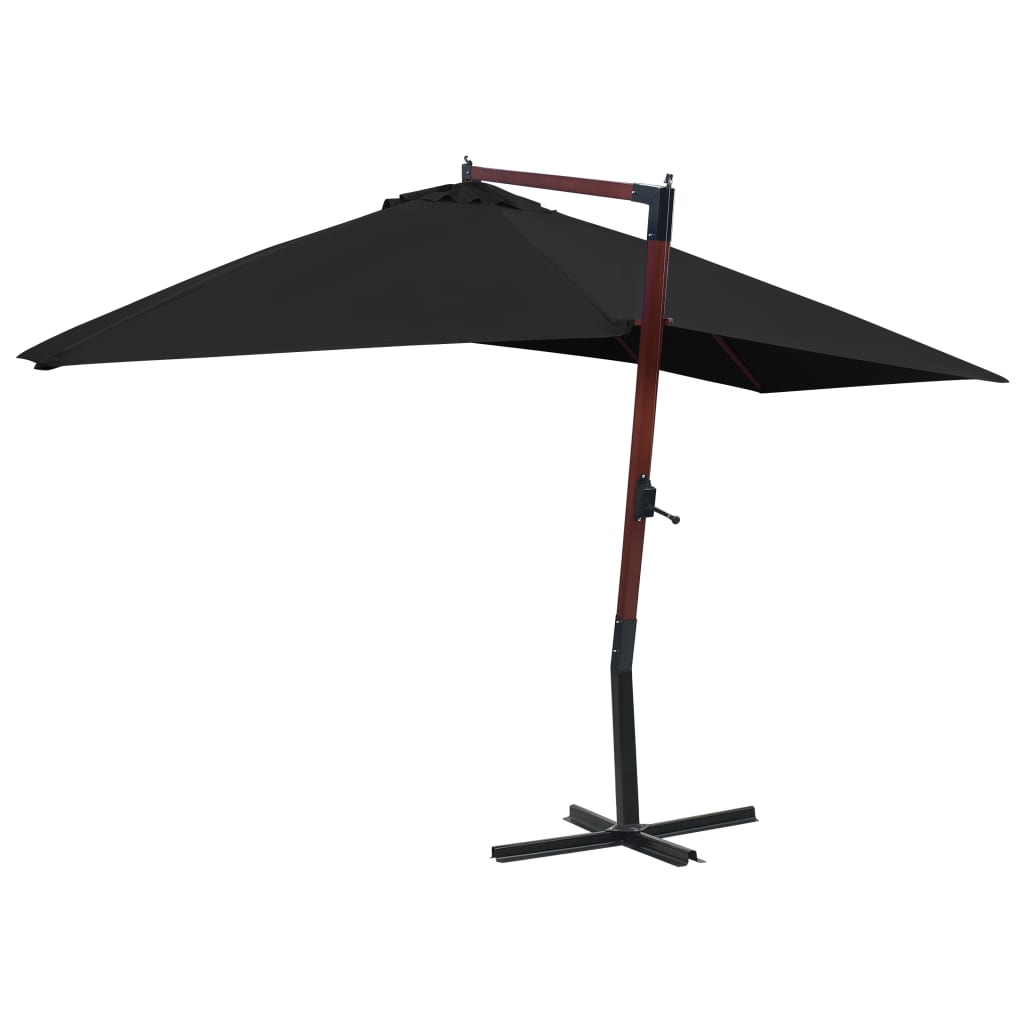 Parasol déporté rectangulaire en bois 4x3 m | Sirocco