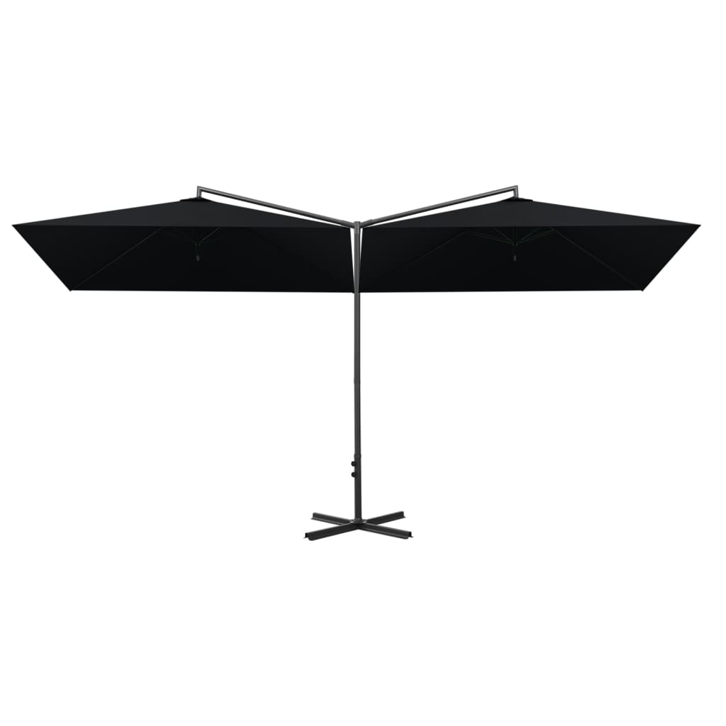 Parasol déporté double grand format 6x3 m | Marin