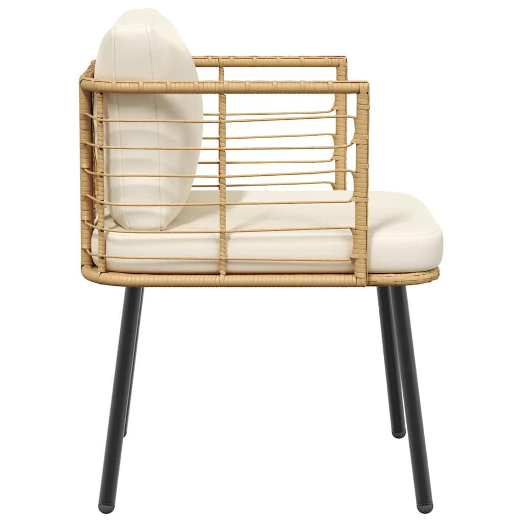 Chaise de jardin en résine tressée avec coussins | Livorno