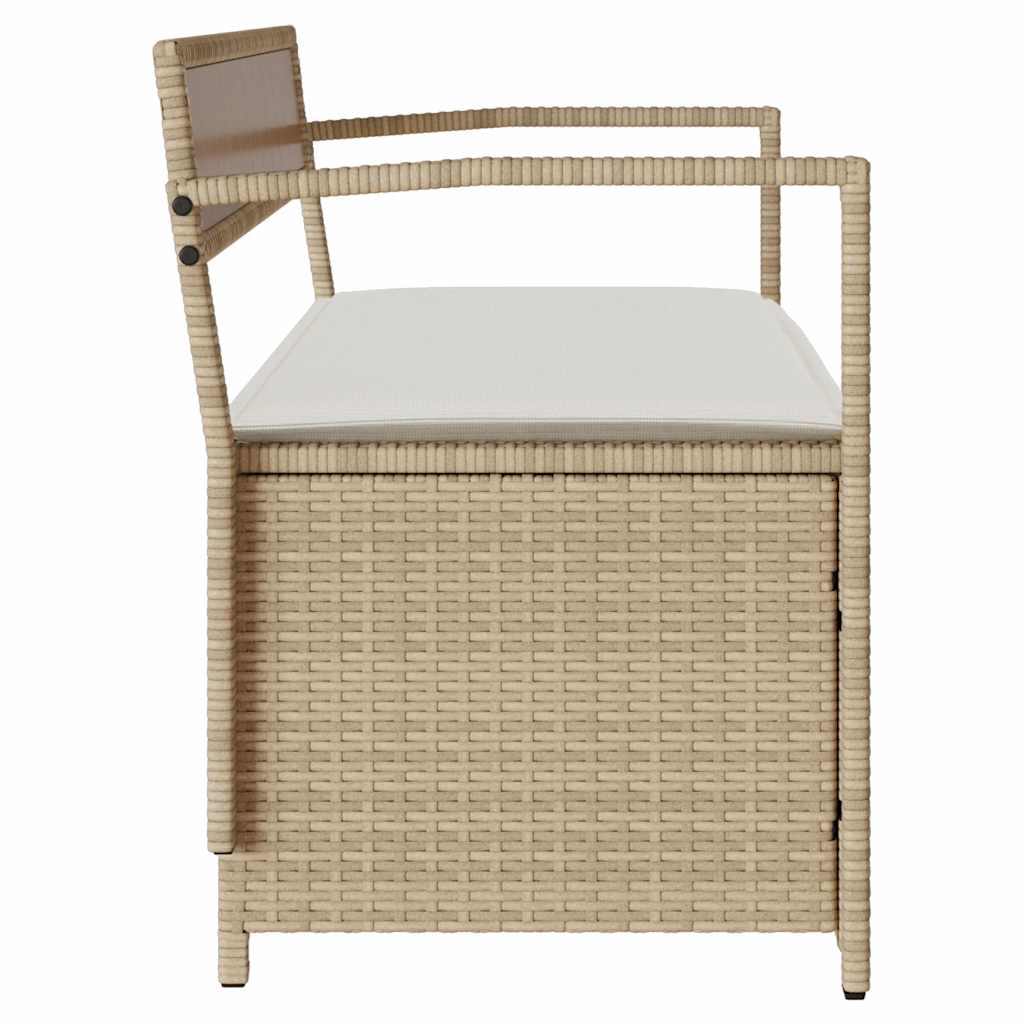 Banc coffre de rangement extérieur avec coussin d'assise | Pescara