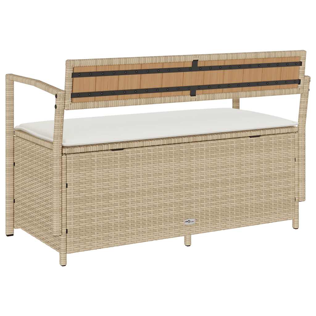 Banc coffre de rangement extérieur avec coussin d'assise | Pescara