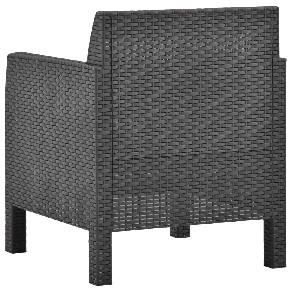 Fauteuil de jardin confortable en résine aspect rotin | Treviso