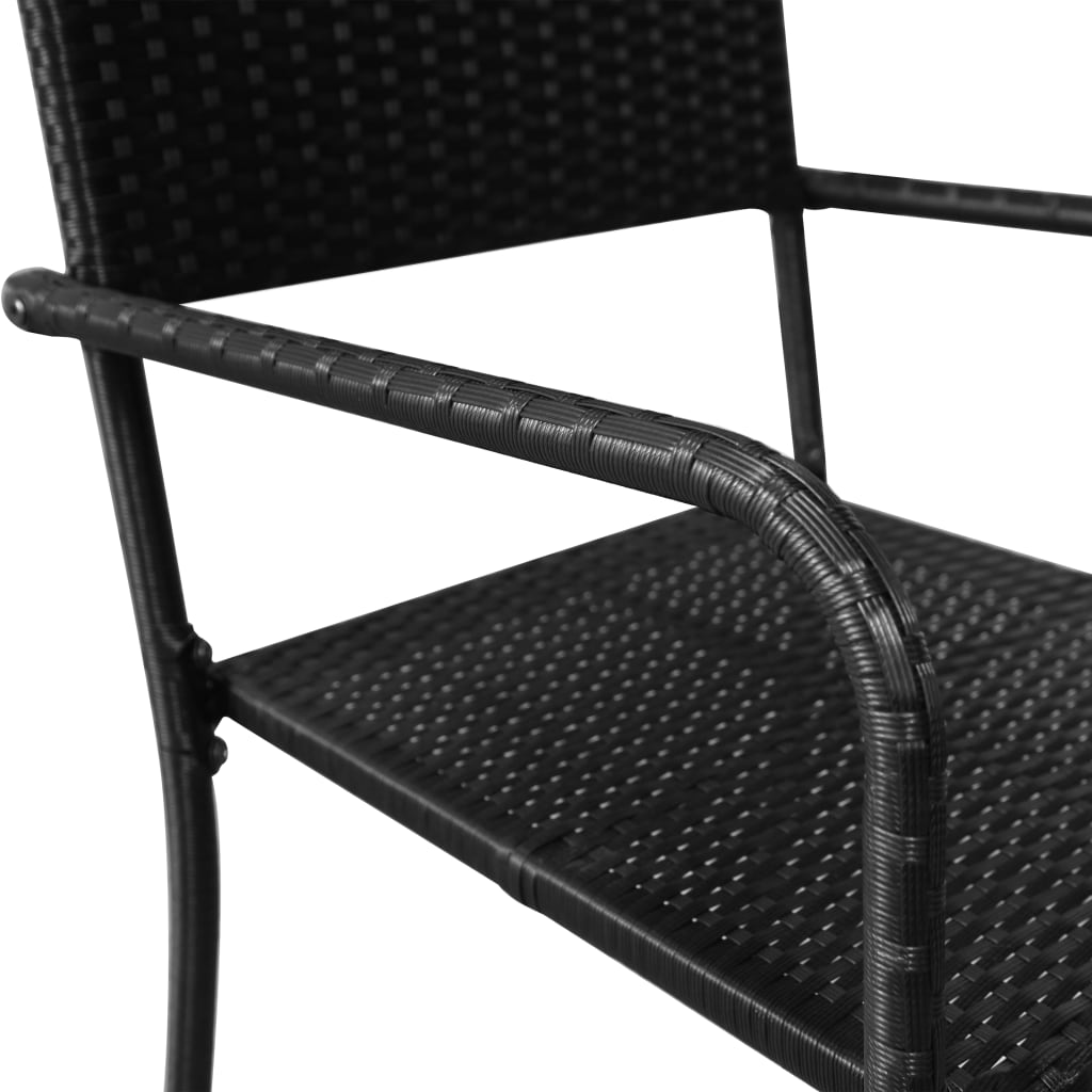 Chaise de jardin en résine tressée, lot de 2 | Arezzo