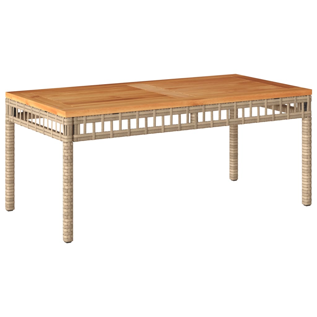 Salon de jardin design en bois d'acacia et résine tressée | Merano