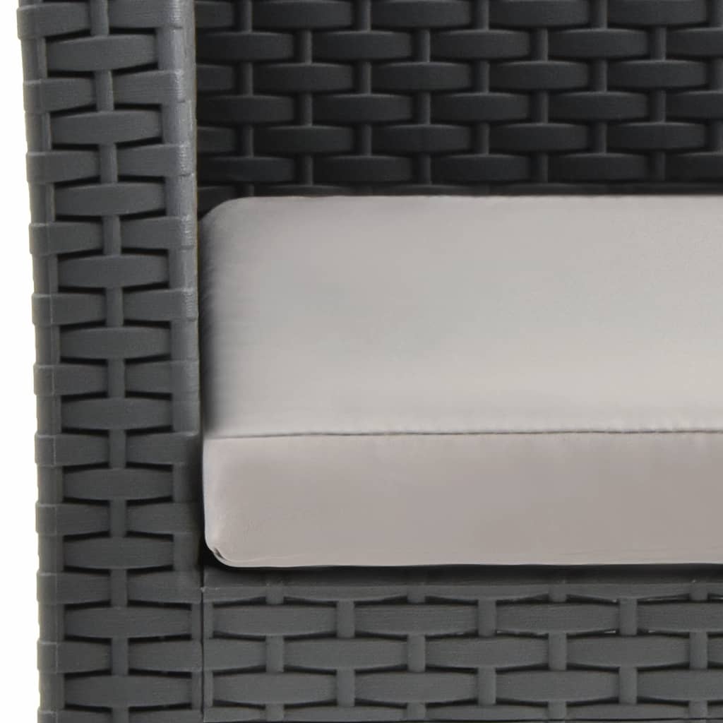 Fauteuil de jardin confortable en résine aspect rotin | Treviso
