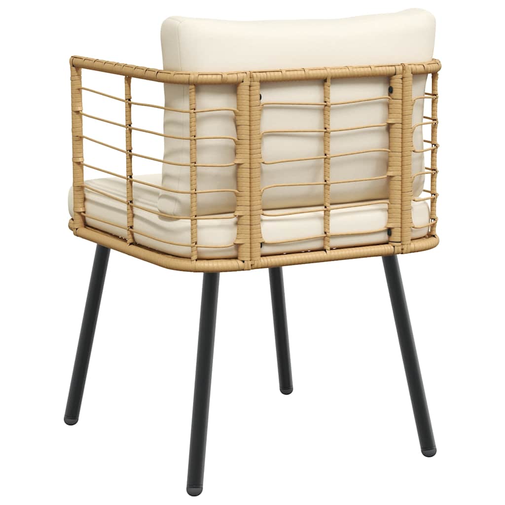 Chaise de jardin en résine tressée avec coussins | Livorno