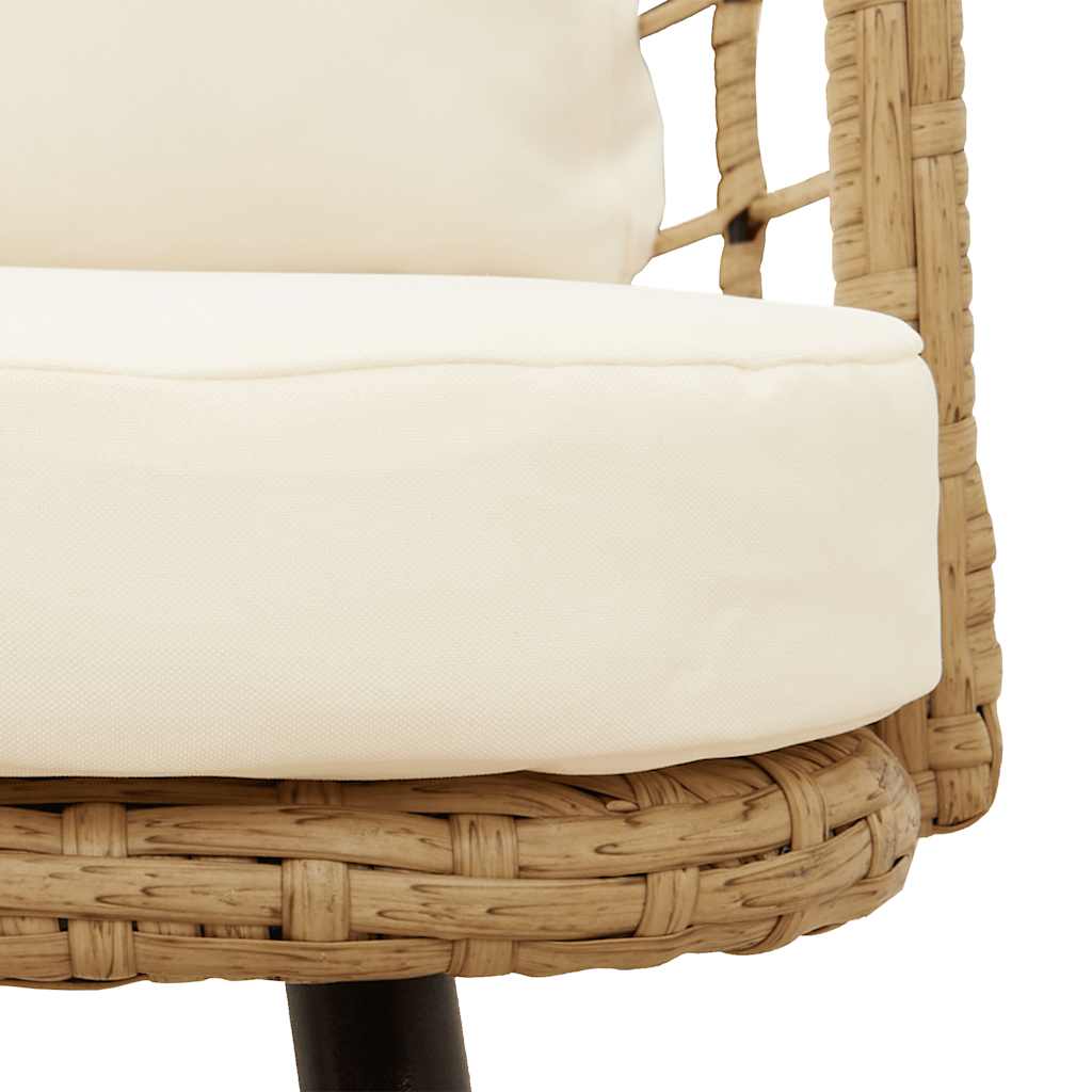 Chaise de jardin en résine tressée avec coussins | Livorno