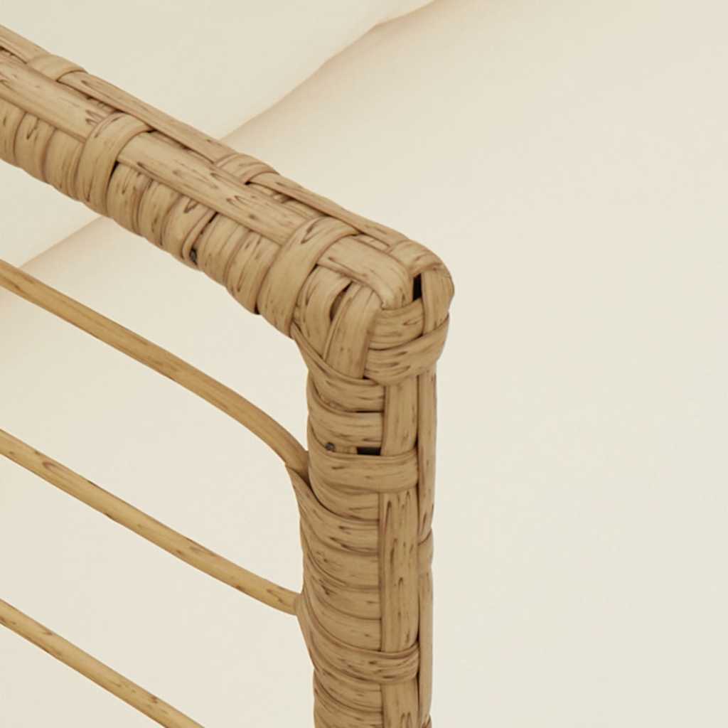 Chaise de jardin en résine tressée avec coussins | Livorno