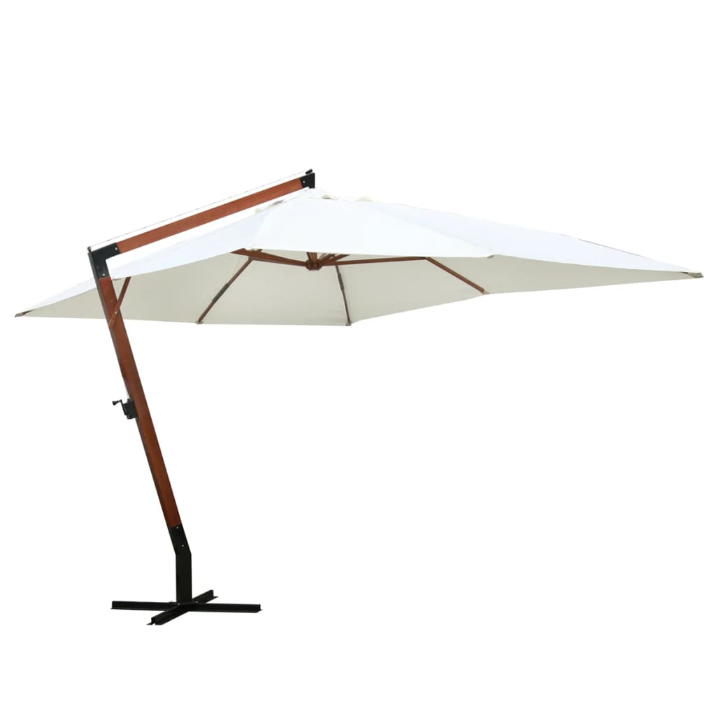 Parasol déporté rectangulaire en bois 4x3 m | Sirocco