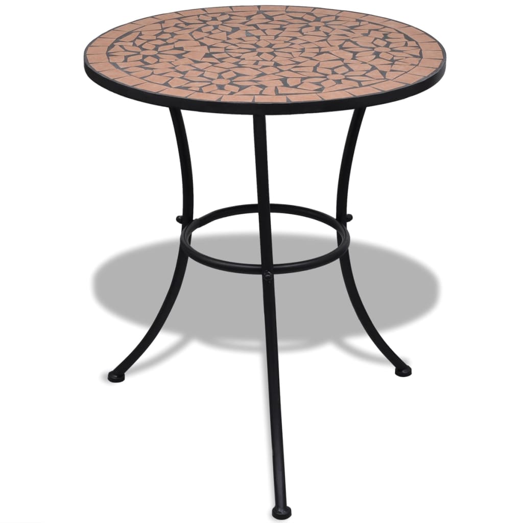 Table de jardin ronde style bistrot en mosaïque | Amalfi