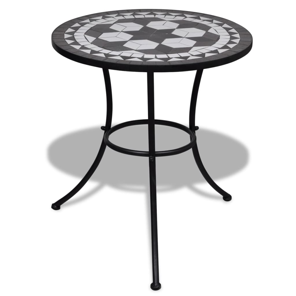 Table de jardin ronde style bistrot en mosaïque | Amalfi