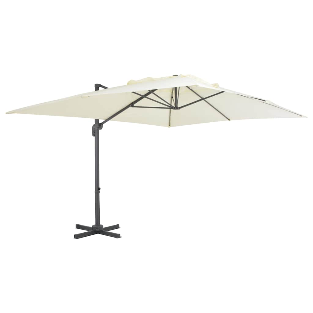 Parasol déporté rectangulaire en aluminium 4x3 m | Tramontane