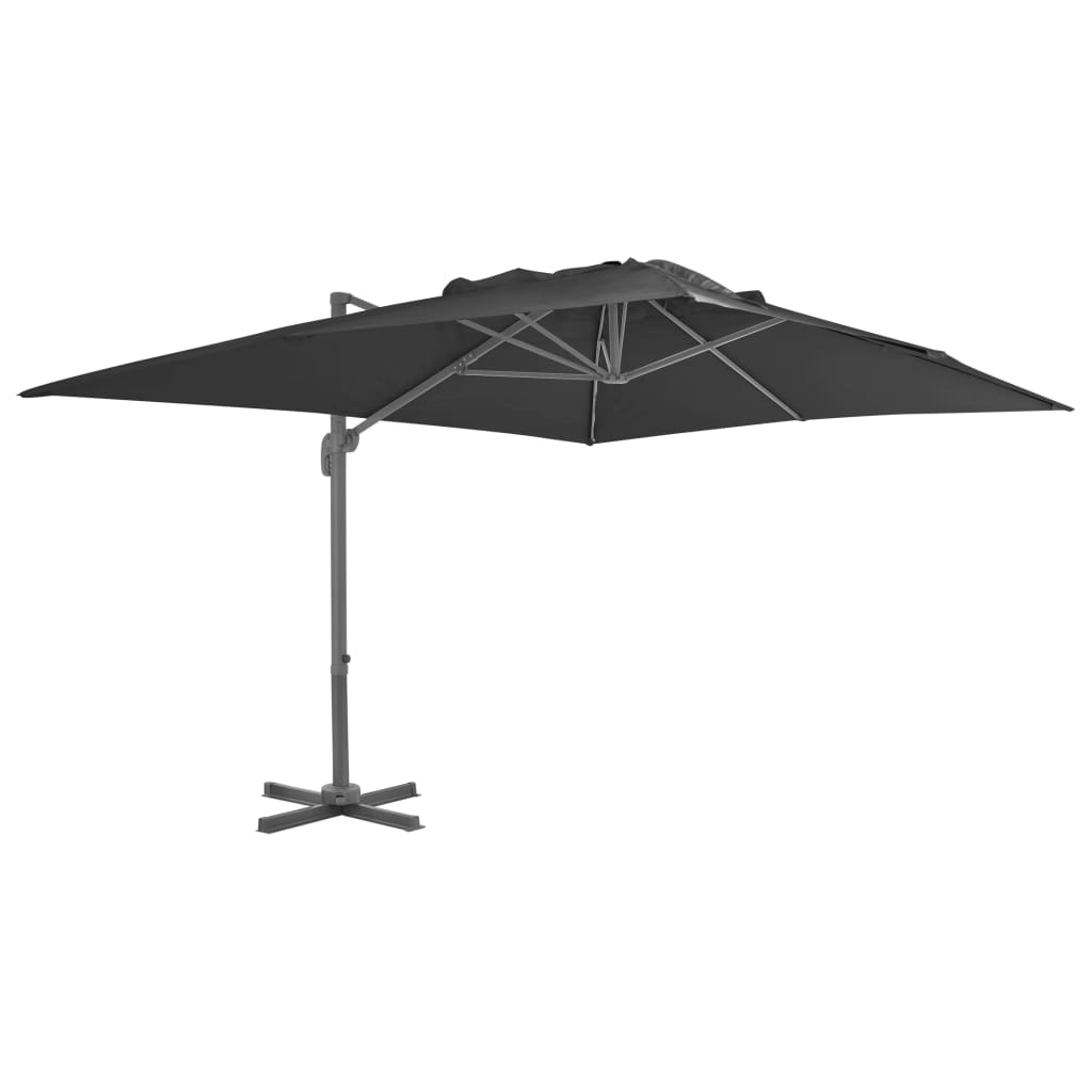 Parasol déporté rectangulaire en aluminium 4x3 m | Tramontane