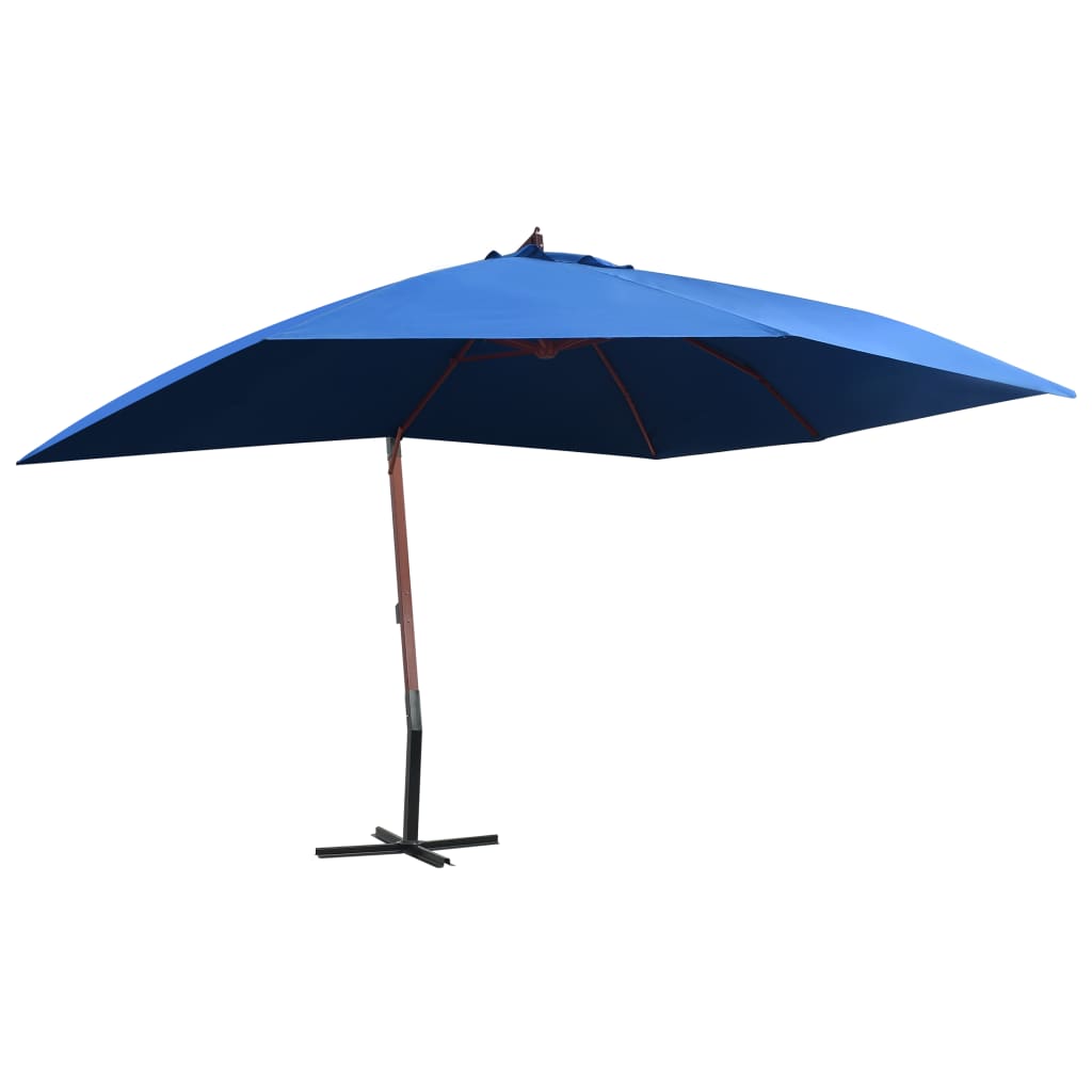 Parasol déporté rectangulaire en bois 4x3 m | Sirocco