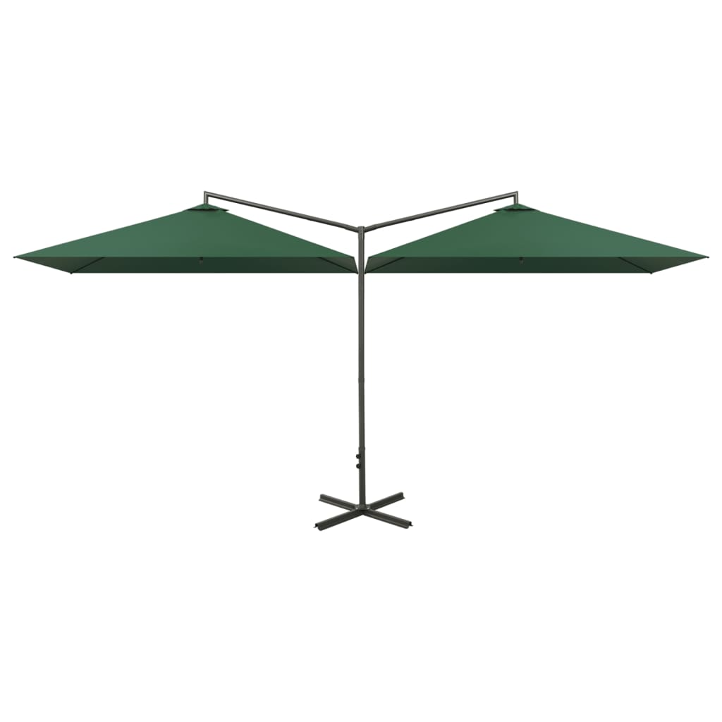 Parasol déporté double grand format 6x3 m | Marin
