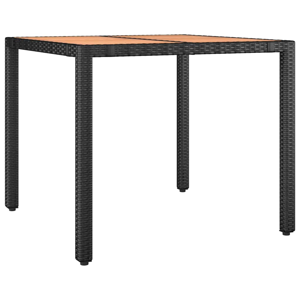 Table de jardin rectangulaire en résine et bois | Bellagio