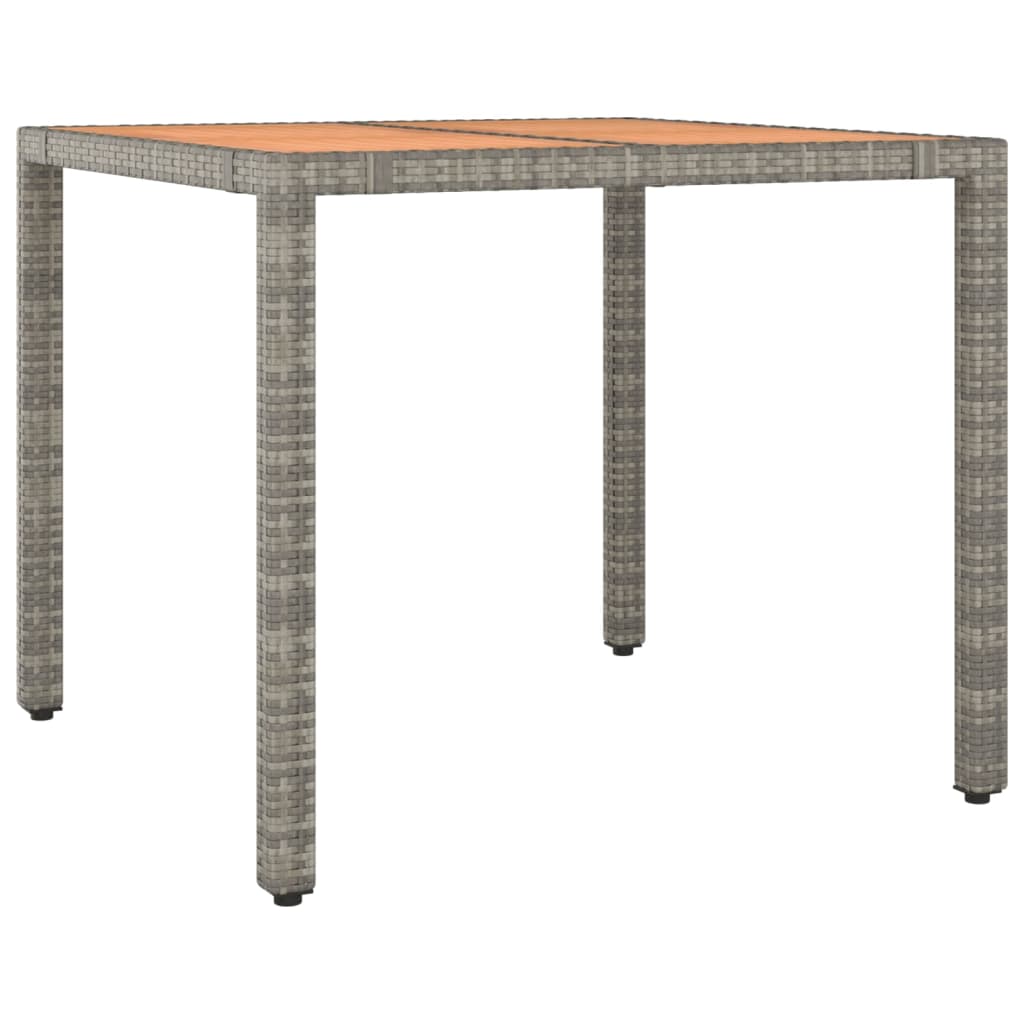 Table de jardin rectangulaire en résine et bois | Bellagio