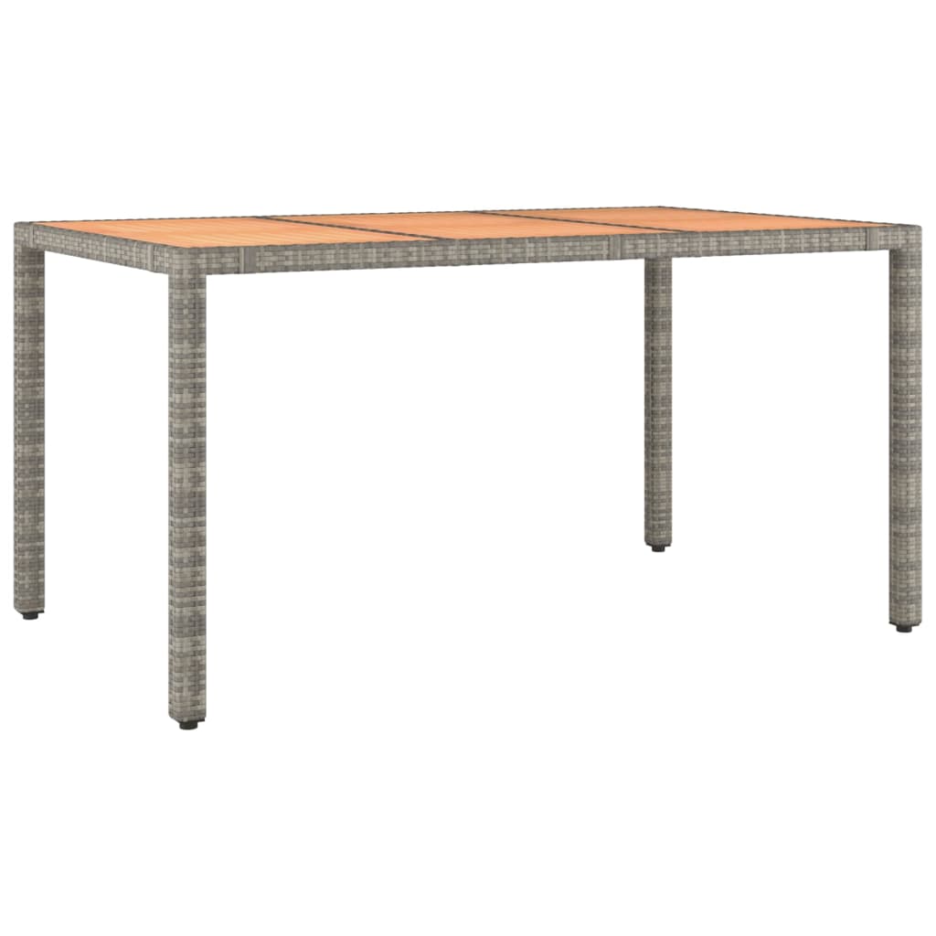 Table de jardin rectangulaire en résine et bois | Bellagio