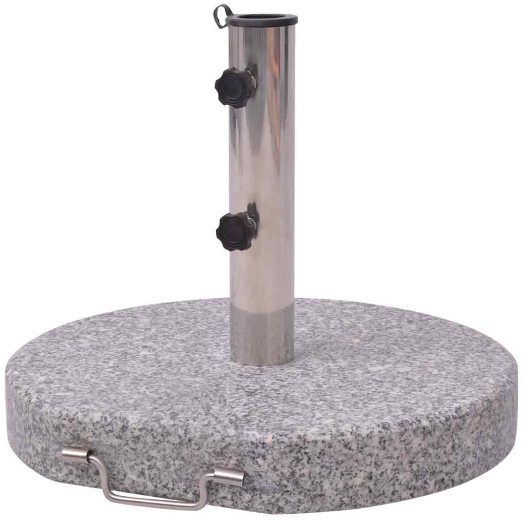 Socle de parasol rond en granit massif 20kg | Etna