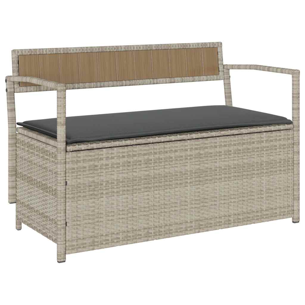 Banc coffre de rangement extérieur avec coussin d'assise | Pescara