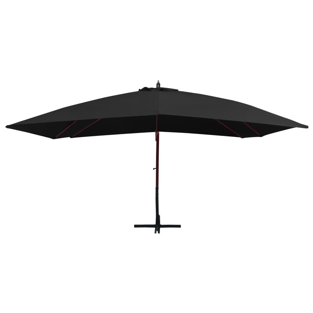 Parasol déporté rectangulaire en bois 4x3 m | Sirocco