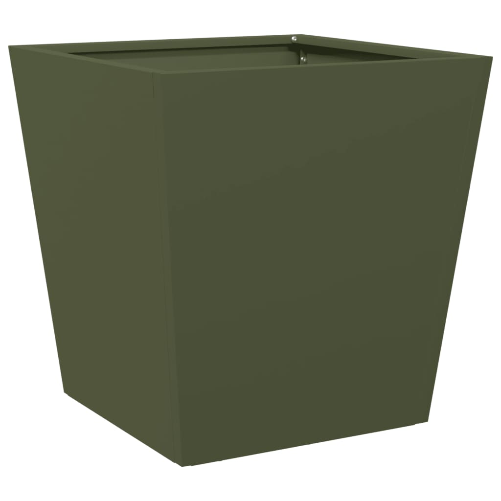 Grand pot de fleur cube en métal design | Medici