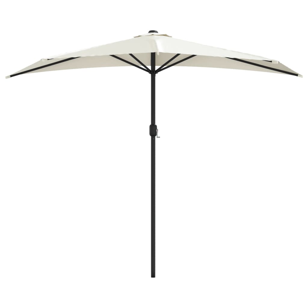 Demi-parasol de balcon rectangulaire demi-lune | Levant