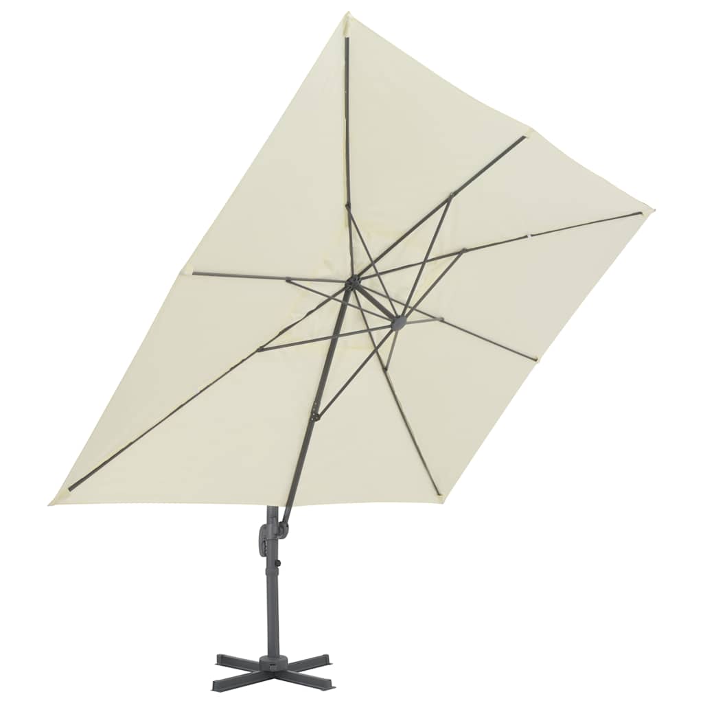 Parasol déporté rectangulaire en aluminium 4x3 m | Tramontane