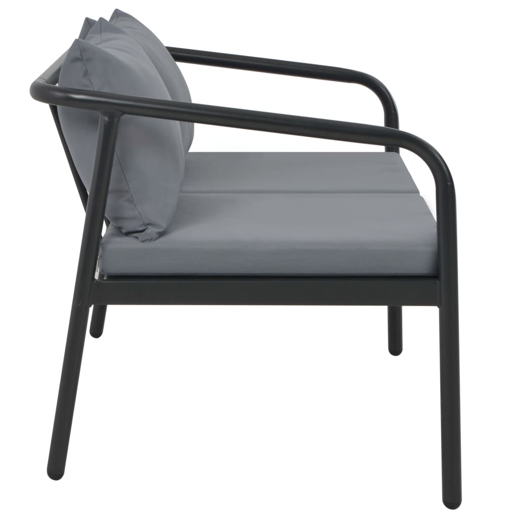 Canapé de jardin 2 places en aluminium design | Sanremo