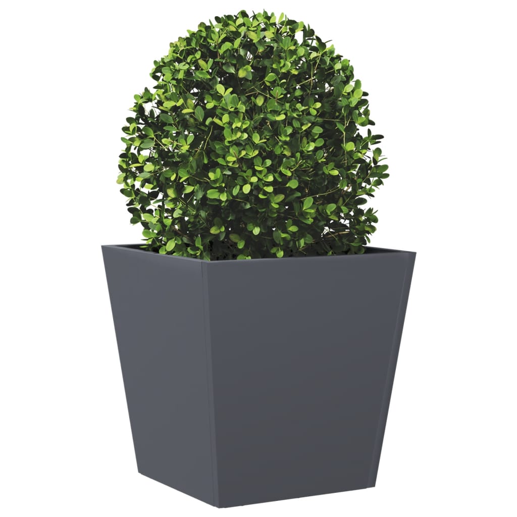 Grand pot de fleur cube en métal design | Medici