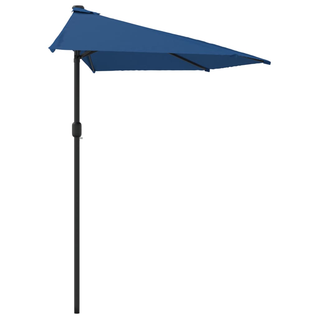 Demi-parasol de balcon rectangulaire demi-lune | Levant