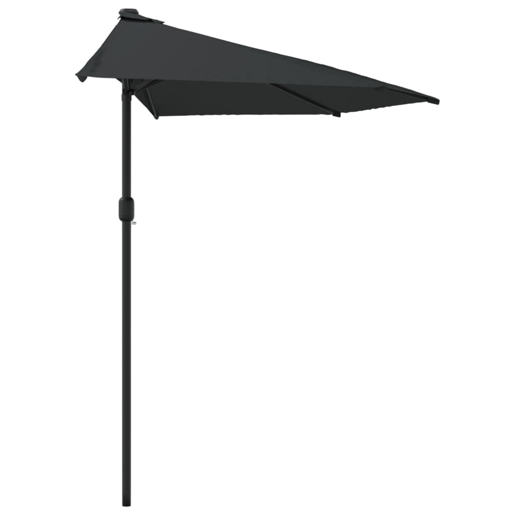 Demi-parasol de balcon rectangulaire demi-lune | Levant